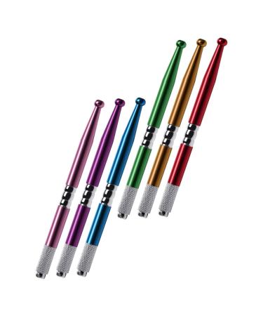 TOVINANNA 6pcs Ball Embroidery Pen Microblade Brow Pen Eyebrow Eyebrow Pens Plastic