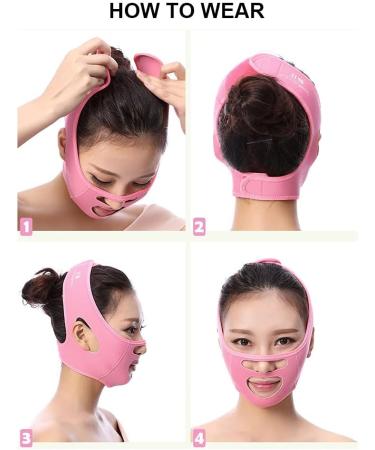 Double Chin Reducer & Jawline Shaper Bandage - V-shaped Face Slimming Strap for Women - Buy Online on GoSupps.com