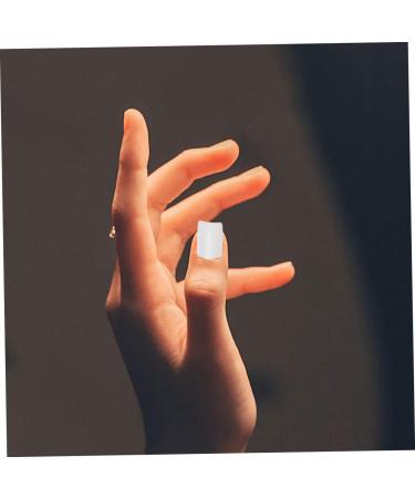 Ipetboom 2 Box Artificial Nails Short Fake Finger Nails Tip Press on Fake Nails Nail Accessories Nail Salon Accessories Nail Tech Accessories Acrylic Nails Full Cover French White - Buy Online on GoSupps.com