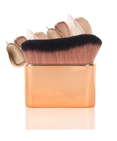 Tanning Brush - Fake Tan Brush for Body - Rose Gold Kabuki Foundation Brush - Self Tanning Brush Applicator Soft Dense Blending Brush - Face Brush for Liquid Powder Makeup