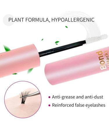 Lash Cluster Glue - Lash Seal Bond Gluse - Dual-Ended Long Lasting DIY Eyelash Extensions Adhesive Individual Lash Glue for Sensitive Eyes and Cluster Eyelash Pinnkl - Buy Online on GoSupps.com