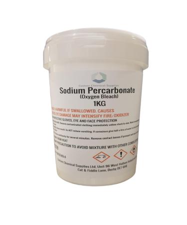 Customchem 1KG - Sodium Percarbonate Pure Granular Coated Oxygen Bleach Cleaner Stain Remover - Buy Online on GoSupps.com