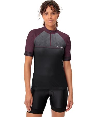 VAUDE Women's Posta Hz Tricot II T-Shirt 40 Cassis - Stylish Eco-Friendly Performance Top for International Shipping - Buy Online on GoSupps.com