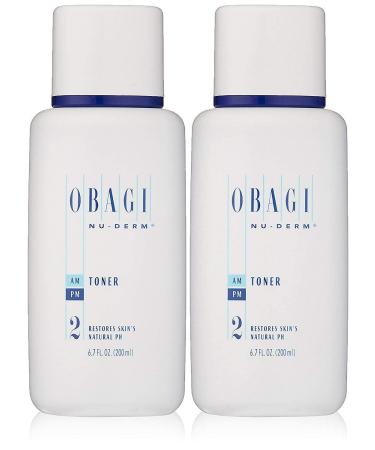 Obagi Nu-Derm Face Toner, Alcohol Free Toner with Witch Hazel and Aloe Vera for Oily Skin or Dry Skin Types 6.7 Fl Oz 6.7 Fl Oz (Pack of 2)