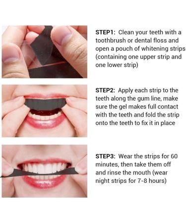 Effective Teeth Whitening Strips - 7 Pairs for Yellow Teeth & 2 Finger Toothbrushes | Brighten Your Smile Today! - Buy Online on GoSupps.com