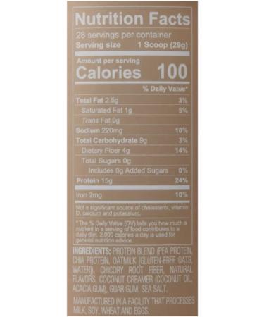 Unsweetened Vanilla Plant Based Protein Powder for Women - Gluten Free, Dairy Free, Sugar Free - 15g Protein x 28 Servings - Non-GMO & Kosher - Buy Online on GoSupps.com