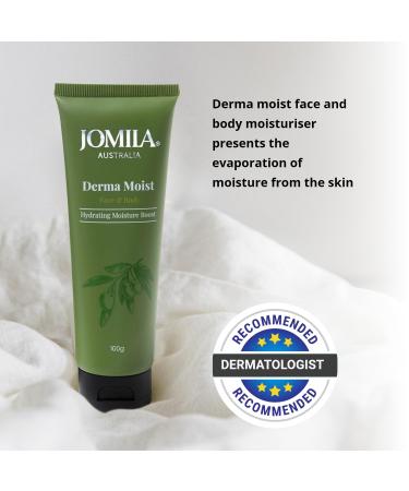 Jomila DermaMoist Moisturiser with Olive Oil - Fast-Acting Hydration 100g - Australian Made International Shipping - Buy Online on GoSupps.com