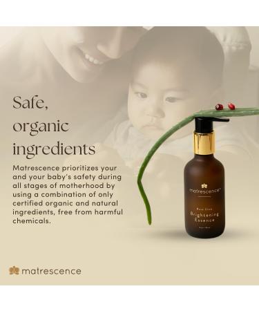 Matrescence Rose Glow Brightening Essence Face Serum & Toner (4oz/118ml) | Spa-Quality Facial Treatment | Pregnancy-Safe Skincare Made for Mom | Daily for Hormonal Skin - Buy Online on GoSupps.com