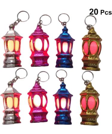FRCOLOR LED Key Trailer Lanterns - Set of 20 Portable Mini Lanterns | Perfect Ramadan Gifts | Random Colors - Buy Online on GoSupps.com