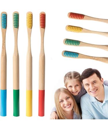 10-Pack Bamboo Toothbrush Set for Adults - Soft Eco-Friendly Vegan Biodegradable Travel Case Included - Durable & Mold-Free 10 Colors - Buy Online on GoSupps.com
