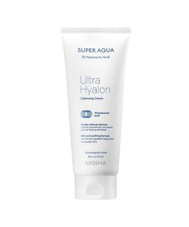 MISSHA Super Aqua Ultra Hyalron Cleansing Cream 200 ml green 200 ml (1 pack)