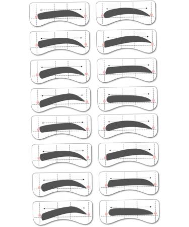 Beavorty 64 Pairs 8 Eyeshadow Eyebrow Stickers Kits Eyebrow Card Eye Shadow Makeup Tools Eyebrow Trimming - Buy Online on GoSupps.com