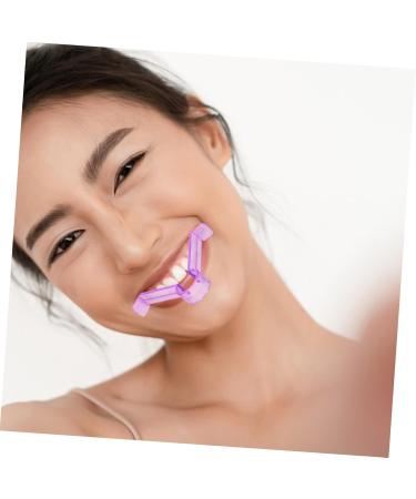 Beatifufu Lip Muscle Trainer Lift Tightener Lips Shaper Smile Corrector Face Exerciser Lift Mouth Oral Exerciser Muscle Lips Trainer Mouth Muscle Tightener Lips 9.30X7.70X1.50CM Purple - Buy Online on GoSupps.com