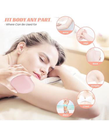 Reusable Crystal Hair Eraser for Women and Men - Painless Exfoliation Tool - Pink - Buy Online on GoSupps.com