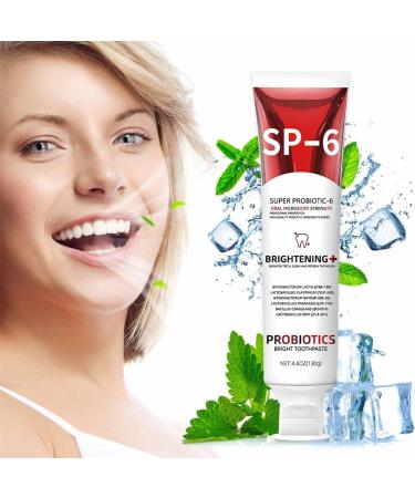 SHENGZE Sp6 Probiotic Brightening ToothpasteSp 6 Ultra Whitening ToothpastesDeep Cleaning Oral Care Toothpastes 140 gFresh BreathTeeth Whitening - Buy Online on GoSupps.com