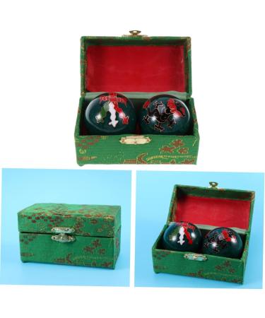 Frcolor 2-Pack Silver Handballs for Stress Relief | Fitness Massage & Meditation Tool | Chinese Style Gymnastics Ball for Health & Wellness - Buy Online on GoSupps.com