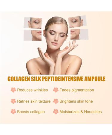 Deep Collagen Silk Peptide Lifting Ampoule Serum Silk Peptide Intensive Lifting Ampoule Facial Essence Intensive Firming Wrinkle-Smoothing Hydrating Non-Greasy Gentle Formul (40ml/1.35fl.oz) - Buy Online on GoSupps.com