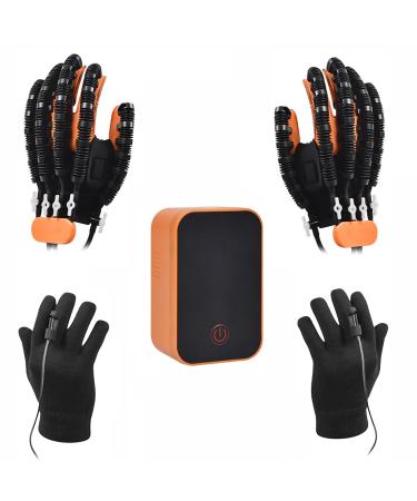 1 Pair Rehabilitation Robotic Gloves Adjustable Strength Settings Finger Orthosis for Hempiplegia Stroke Paralysis Arthriti Patient Physical Reabilitech Therapy(Size:Size S)