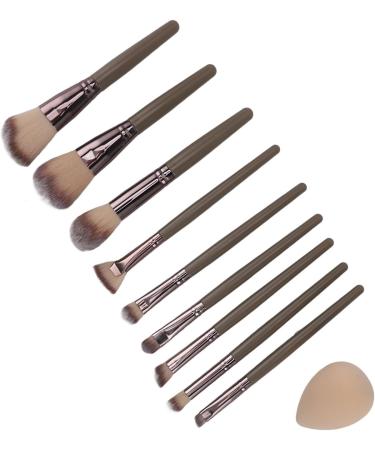 Synthetic Makeup Brushes Sponge 9 Piece Brush Set Soft with Storage Box for Home - Buy Online on GoSupps.com