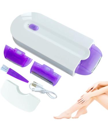 Silky Smooth Hair Eraser,Painless Hair Removal,Hair Remover,Hair Removal Device, Rechargeable Epilator Smooth Touch Hair Remover - Light Technology Hair Remove, Apply to Any Part of The Body White