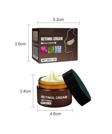 Retinol Anti-Aging Face Cream Firming Hydrating Moisturizer to Reduce Fine Lines & Even Skin Tone (2) - Buy Online on GoSupps.com