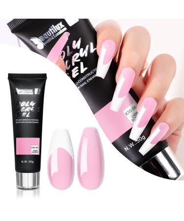 Beautilux acrylic gel long-lasting nail art gel nail extension natural look color tube uv gel nail extension nail gel 50ml k50-10-pink