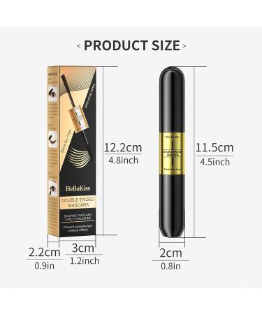 ChaneeHann Mascara black 2in1 waterproof mascara for length and volume natural look to dramatic 4D eyelashes - Buy Online on GoSupps.com