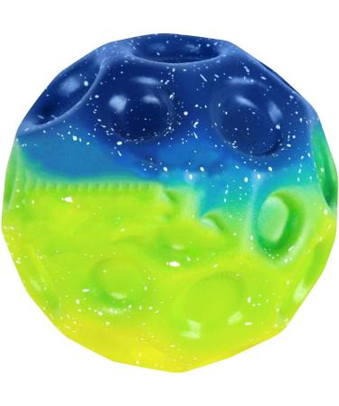 Cluhertvy Astro Jump Ball Moon Ball Original High Bouncing Galaxy Ball Jumps Rubber Ball Space Ball Make A Banging Noise Mini Bouncing Ball Toy For Kids Party Gift rubber ball (Colorful B)