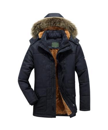 Hanxiulin fleece jacket plush jacket cuddly jacket men hoodie hooded sweater long warm oversized bladder fleece jacket coat outerwear winter warm trench coat