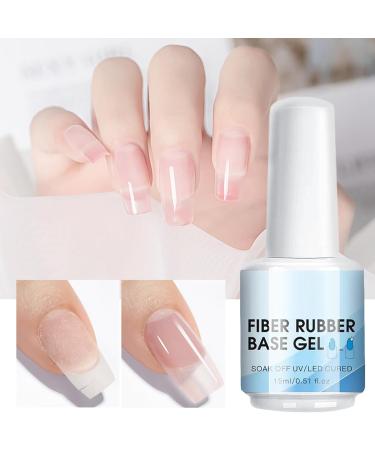Nail Fiber Gel | Clear Reconstructing Gel for Damaged Nails 15ml Quick-Drying for Home or Travel Use - Buy Online on GoSupps.com