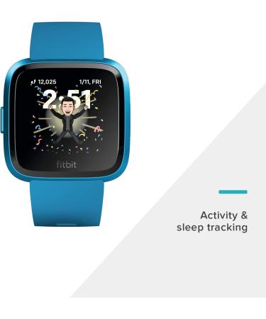 Fitbit Versa Lite Smart Watch with S and L Bands, Marina Blue/Aluminum Purple - 1 Count - Buy Online on GoSupps.com