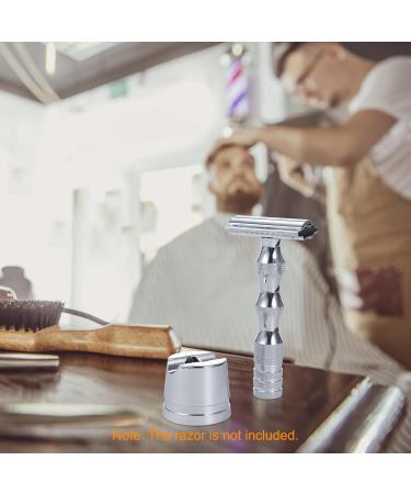 Jemora Men's Manual Shaver Stand | Aluminum Alloy Safety Razor Base - Premium Shaver Accessories in Silver | International Shipping Available - Buy Online on GoSupps.com