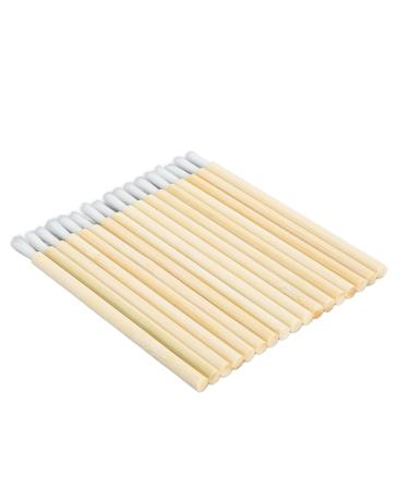 Bamboo Lip Brush Disposable Lip Wand with Bamboo Handle Miniature Applicator for Home and Women