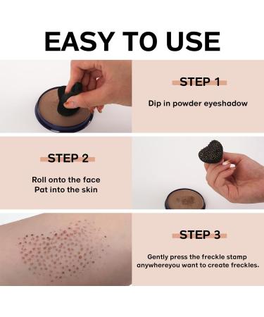 Silicone Freckles Stamp Fake Freckles Faux Freckles Applicator Natural Freckles Makeup Tool (Pink) Pink 1 count (Pack of 1) - Buy Online on GoSupps.com