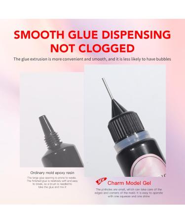 Nail Sculpting Gel - 10ml Clear Glue Charm | 3D Nail Sculpting Gel - For Extensions Painting Colors Beginners Salons and Manicure Shops with Gems and Glitter - Buy Online on GoSupps.com