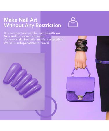 Dipping Powder Nails Set - Aokitec Classic Purple Dip Powder for French Nail Art - Salon & DIY Manicure - 28g - Buy Online on GoSupps.com