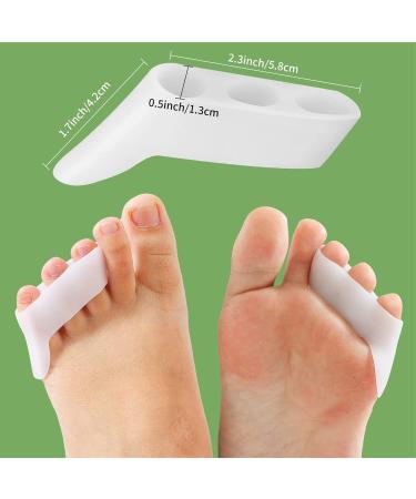 Toe Spreader Silicone - 4 Pcs Small Toe Separator for Overlapping Toes Pain Relief & Correction - Buy Online on GoSupps.com