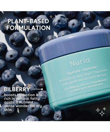 Nuria Hydrate Revitalizing Jelly Night Face Moisturizer | Refreshing Jelly Mask for All Skin Types | 55g - International Shipping Available - Buy Online on GoSupps.com