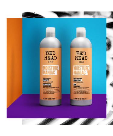 Bed Head by TIGI Moisture Maniac Shampoo & Conditioner Set - Sulfate-Free, with Argan Oil - 25.36 fl oz (Pack of 2) - Buy Online on GoSupps.com
