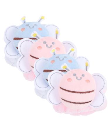 2paires Bracelets Pour Lavage Visage De Serviettes Pour Poignets Pour Salle De Bain Et Spa