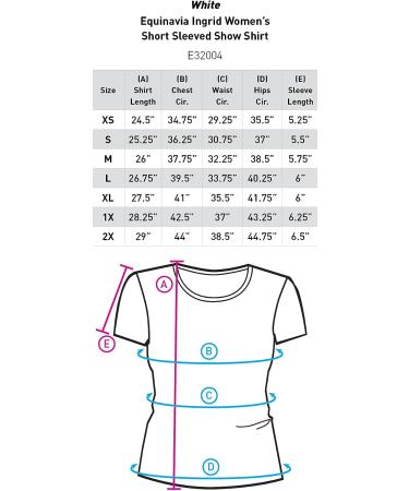 Equinavia Ingrid Women's Equestrian Show Shirt - White, X-Large - Buy Online on GoSupps.com