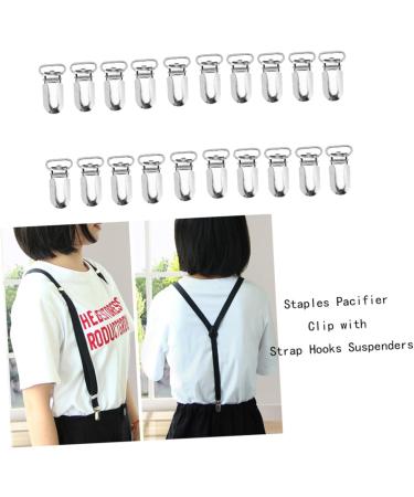 Nuobesty 75 Stk Libber Holder Schnullerhalter-Clip | Fashion Jewelry for Women | Metal Pacifier Clips | Duck Snable Clip & Bibs | Short Strap Clip in White - Buy Online on GoSupps.com