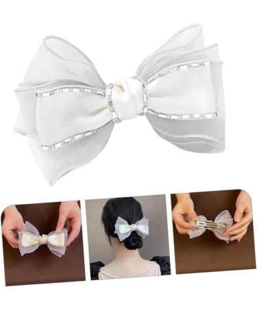 FRCOLOR Big Fabric Butterfly Hair Clip white hair clips big hair bows Women Cute Hair Clips red hair bows rhinestone barrettes for women bow hair clips South Korea girl rhinestone Hair - Buy Online on GoSupps.com