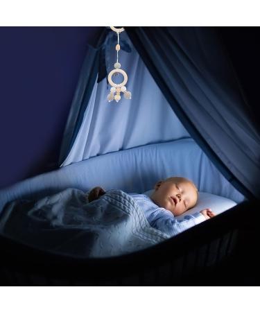 Toddmomy 4Pcs Wooden Baby Crib Hanging Teething Toys - Grey - Buy Online on GoSupps.com