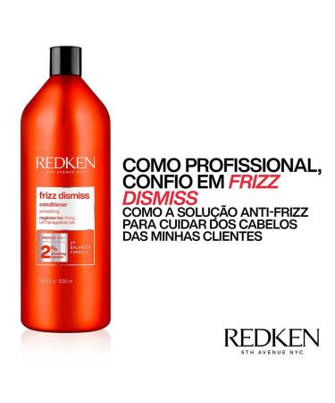 REDKEN FRIZZ DISMISS Conditioner 1000 ml - Aquatic | Anti-Frizz Smooth and Moisturizing Hair Care - International Shipping Available - Buy Online on GoSupps.com
