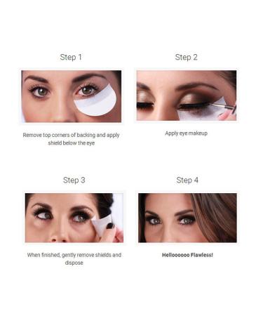 YiKiMira Disposable Eyeshadow Protection Pads - 100 Pcs Beauty Eye Pads for Makeup Cosmetic Accessories - Buy Online on GoSupps.com