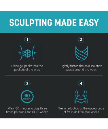 Isavera Tummy Sculpting Freeze System - Cold Sculpting Wrap Belt for Flab Reduction - Buy Online on GoSupps.com