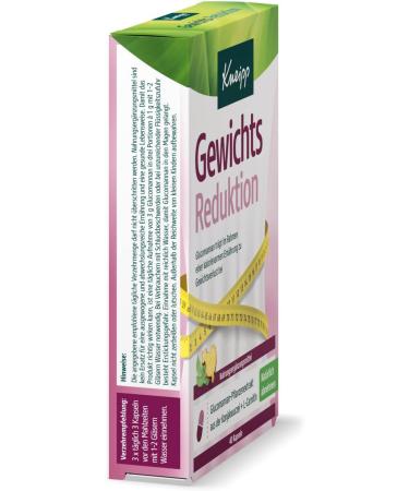 Kneipp Weight Reduction Capsules - 40 Pieces (2 Pack) - Effective Weight Loss Support International Shipping Available - Buy Online on GoSupps.com