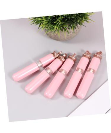 5 pi ces Tubes de L vres Vides Plastique Contenants Rechargeables pour Gloss Huile et Teinture Forme C ur Rose Portable et R utilisable pour Voyage et DIY - Buy Online on GoSupps.com