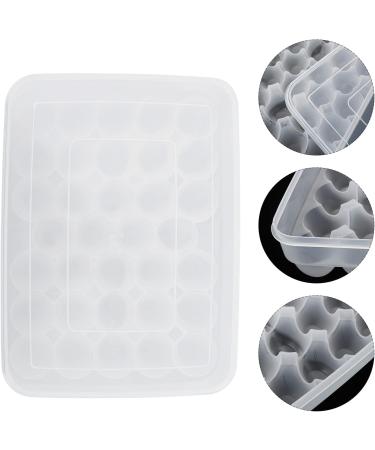 Healvian 34 Storage Cover Capacity Large Grids Dispenser Plastic Tray Transparent Eggs Refrigerator re-usable - Buy Online on GoSupps.com
